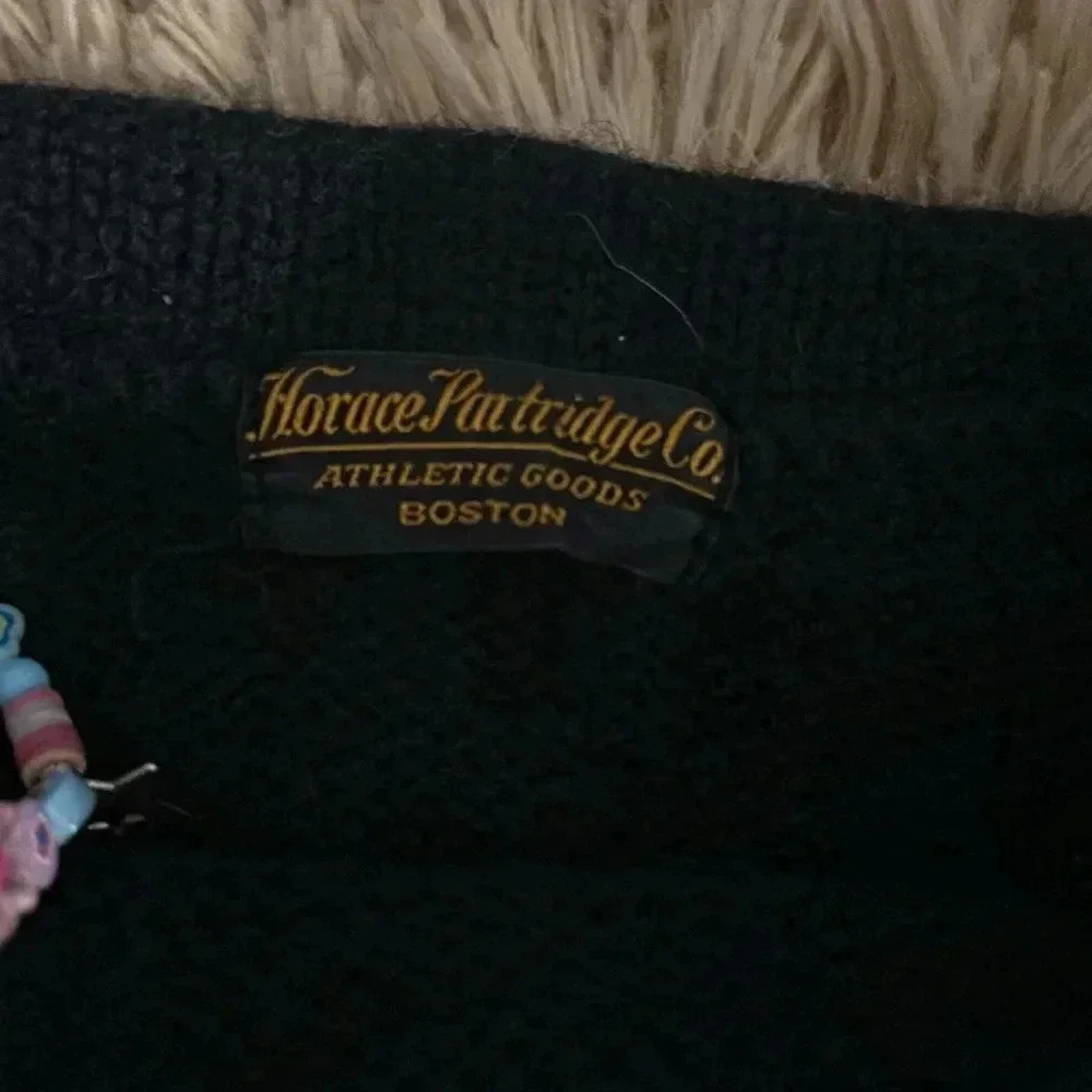 Vintage 1940s horace partridge “V” cheerleader wool sweater - Picture 2 of 2